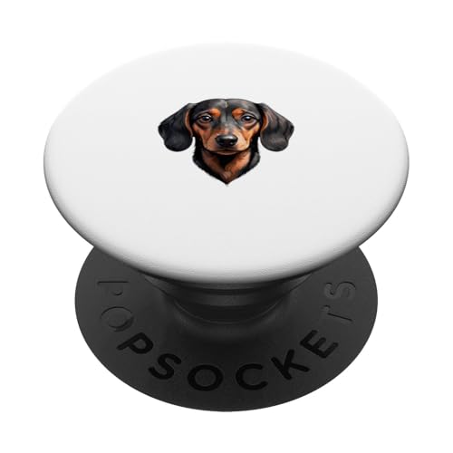 The Dackel Silhouette Collection PopSockets Klebender PopGrip von UnluckyStore