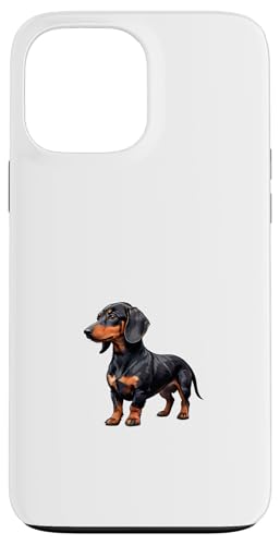 Wiener Wonders: Dackel Silhouette Hülle für iPhone 13 Pro Max von UnluckyStore