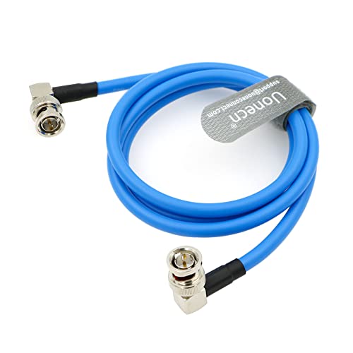 Uonecn L-förmiges Original Kabel 12G SDI BNC-Koaxial-Kabel Stecker zu Stecker Kabel für 4K Video Kamera 1M von Uonecn