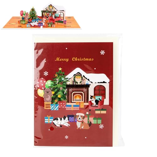 "3D Pop Up Christmas Cards for Family, Friends & Lovers | Cute Cartoon Holiday Greeting Cards for Christmas | Unique Novelty Festival Cards for Special Occasions & Festive Celebration" von Uonguon