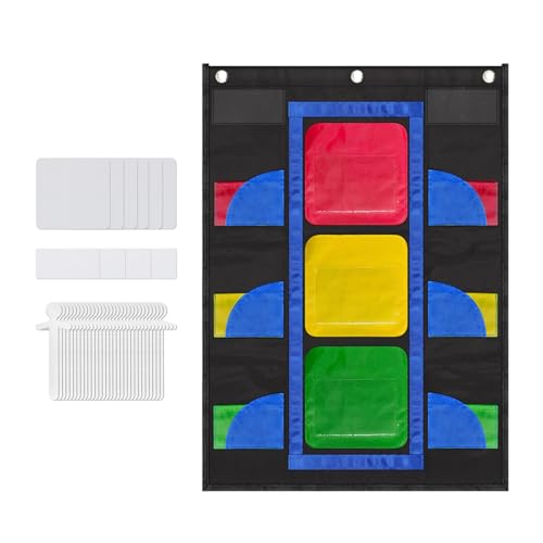 Klassenzimmer-Verhaltensdiagramm, Stopplicht-Verhaltensdiagramm für Kinder, Klassenzimmer-Management-Tools für Schule, Zuhause und Pinnwand, farbcodierter Verhaltens-Tracker für Schüler von Uonguon