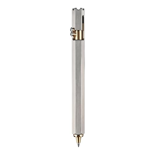 Professional Ballpoint Pen for Signature Writing, Stainless Steel Hexagonal Design Pen, Multifunctional Business School Pen, Elegant and Stylish Ballpoint Pens for Everyday Use von Uonguon