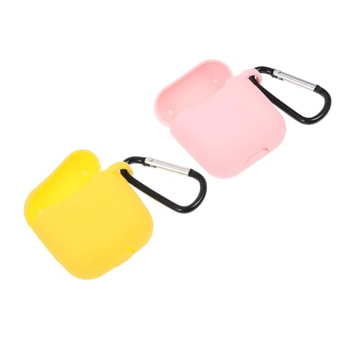 Uonlytech 2 Stück Schutz drahtlos Ohrhörer Kopfhörer Fall kopfhörer Box Headset case Tragetasche für kabellose Kopfhörer Abdeckung für kabellose Kopfhörer Kieselgel Yellow Uonlytech 2 Stück Schutz drahtlos Ohrhörer Kopfhörer Fall kopfhörer Box Headset case Tragetasche für kabellose Kopfhörer Abdeckung für kabellose Kopfhörer Kieselgel Yellow von Uonlytech