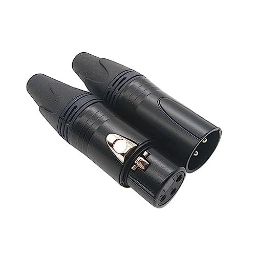 Uonlytech 2 Stück XLR Stecker Mikrofonkabel 3 Polig Männlich Weiblich Hochwertiges Abgeschirmtes Audiokabel Für Studio Und Anwendungen Ideal Für Mikrofone Und Verstärker änge von Uonlytech