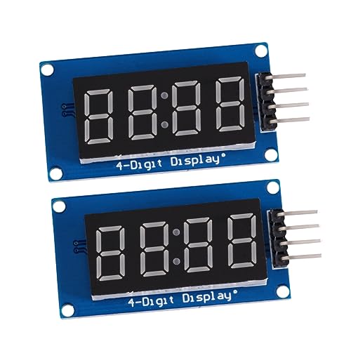 Uonlytech 2st Anzeigemodul Uhr Lichter Led-glühbirnen Led-Display-leuchten Led-leuchtdiode Deckenleuchte Digitaler Wecker Lichtleiste Ofenlicht Schienenlicht Scheinwerfer Harz von Uonlytech