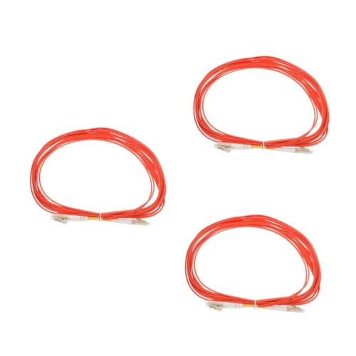 Uonlytech 3 Stück Fiber Jumper Glasfaserkabel Sfp Kabel Konsolenkabel Lc Glasfaserkabel Ethernet Glasfaserkabel Digitales Audio Optisches Kabel Sfp Glasfaserkabel Glasfaserspleißer von Uonlytech