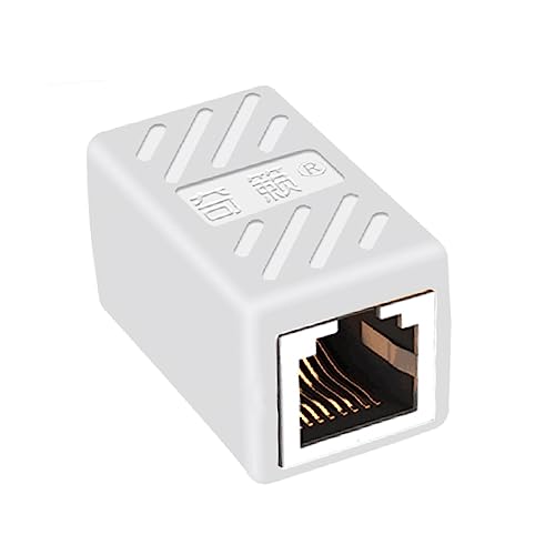 Uonlytech 5 Stück Weißes Cat6 Inline Koppler Buchse Zu Buchse Kupplungskabel von Uonlytech