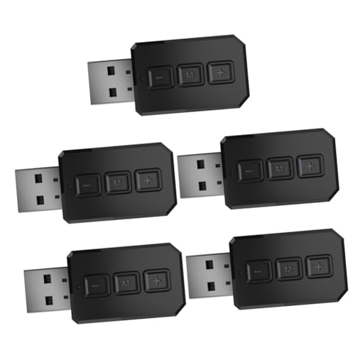 Uonlytech 5st -Adapter Headset-Adapter Kabelloser Adapter Drahtloser Sender Für Kopfhörer Adapter Für Kopfhörer Kabelloser Audio-Adapter Startprogramm Abs Konverter USB von Uonlytech