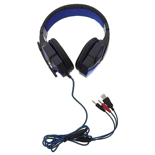 Uonlytech Leuchtendes Gaming-Headset Kopfhörer Verdrahtet Kabel Ohr Lärm Gaming-headsets Stecker Stereo-Gaming-Headset Abs Black von Uonlytech