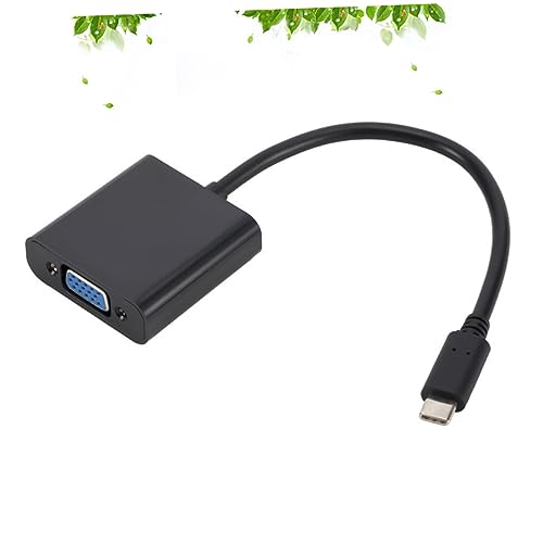 Uonlytech Typ-C-zu-VGA-Konverterkabel zu USB Auto tragbar Koppler USB zu Draht USB-C-VGA-Adapter USB-C zu VGA Kabel VGA Kabel für USB-C Geräte USB-c auf vga adapterkabel USB auf VGA Black von Uonlytech