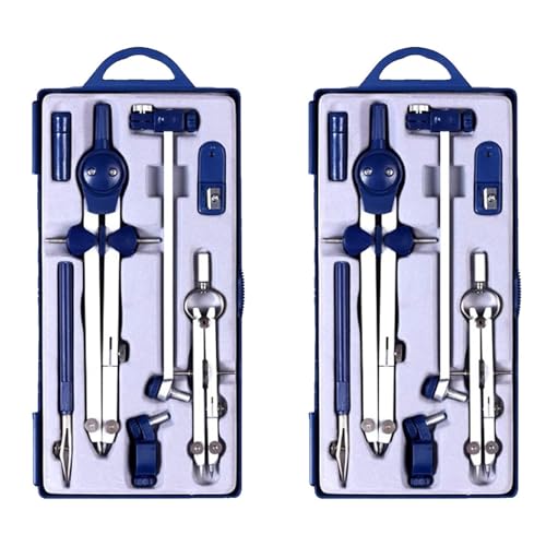 Uooduby 18 StüCke Drafting Compass für Geometrie Satz Werkzeug Zeichen Werkzeug für Geometrie für Abfassung, Mathematik, Zeichnung, Ingenieur Werkzeug von Uooduby