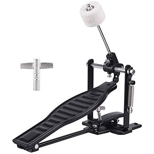 Uooduby Schlagzeug Pedal Schwarz Aluminium Legierung Kinder Rack Schlagzeug Pedal Set mit Trommel SchläGer Stock &Trommel SchlüSsel von Uooduby