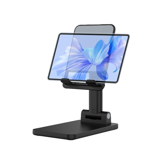 Uoqpty Desktop-Handyständer, Handyhalter für den Schreibtisch,Vertikaler Handyständer mit Einstellbarer Winkelhöhe - Ergonomischer Standfuß für Tablets von Uoqpty