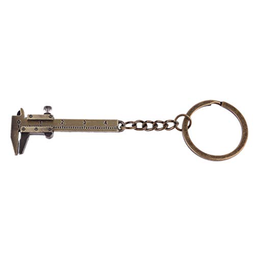 Tragbare Messwerkzeuge Schlüsselanhänger Legierungs Bremssättel Messgerät Schiebelineal Schlüsselholzbearbeitung von Uqezagpa