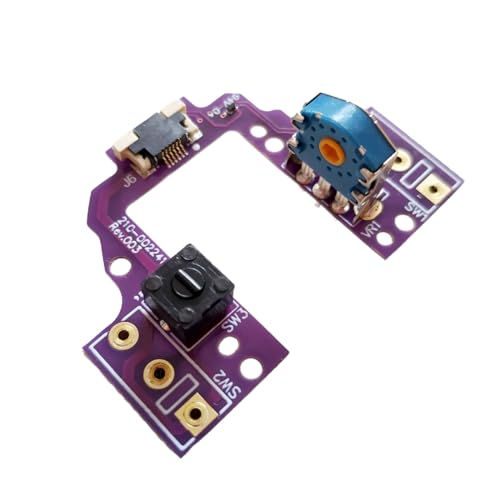 Uqezagpa Hot-Swap-Maus-Motherboard-Tastenplatine mit Mikroschaltern, goldfarbene Maus-Encoder für GProX Superlight von Uqezagpa