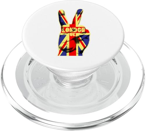 London Calling Victory Schild Britische Flagge Touristen-Souvenir PopSockets PopGrip für MagSafe von Urban Attitude