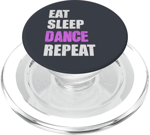 Eat Sleep Dance Repeat Lustiges Zitat Wortspiele Minimalistische Grafik PopSockets PopGrip für MagSafe von Urban Classic Trends