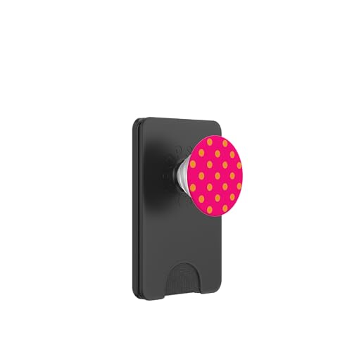 Niedliches rosa braunes Punktemuster, minimalistische Grafik PopSockets PopWallet für MagSafe von Urban Classic Trends