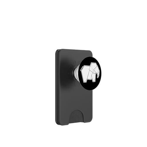 Elefant x Origami Elefant Geometrisch PopSockets PopWallet für MagSafe von Urban Empyre