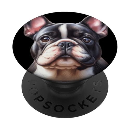 Französische Bulldogge Porträt PopSockets Klebender PopGrip von Urban Empyre