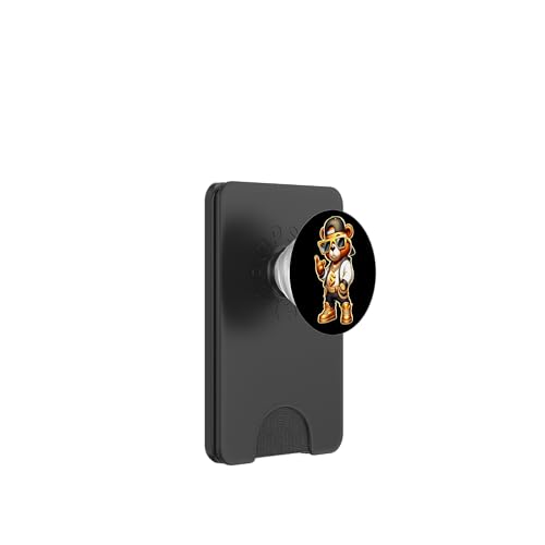 Goldener Teddybär Gangsta PopSockets PopWallet für MagSafe von Urban Empyre