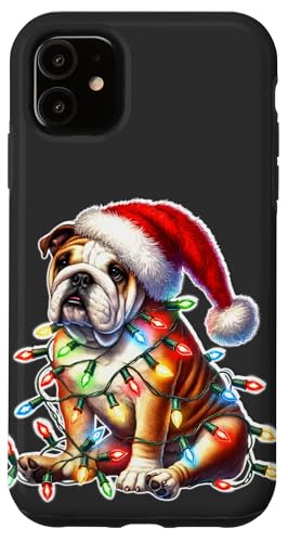 Hülle für iPhone 11 Bulldogge x Weihnachtsbeleuchtung von Urban Empyre