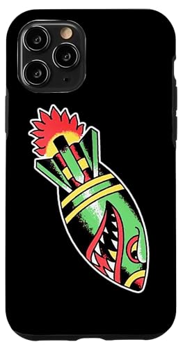 Hülle für iPhone 11 Pro Bomb Missile Rocket Explosive Shark Traditionelles Tattoo Flash von Urban Empyre