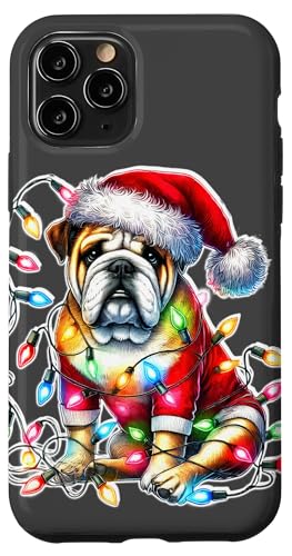 Hülle für iPhone 11 Pro Bulldogge x Weihnachtsbeleuchtung von Urban Empyre