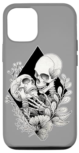 Hülle für iPhone 12/12 Pro Skelett-Schädel x Liebhaber x Until Death Do Us Part von Urban Empyre