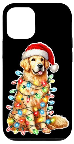 Hülle für iPhone 14 Golden Retriever Dog x Weihnachtsbeleuchtung von Urban Empyre