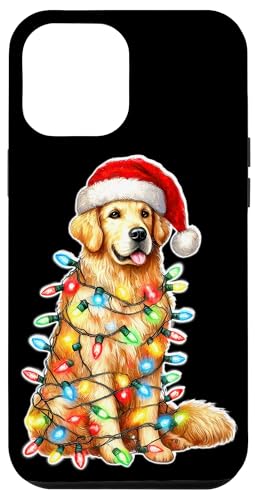 Hülle für iPhone 14 Plus Golden Retriever Dog x Weihnachtsbeleuchtung von Urban Empyre