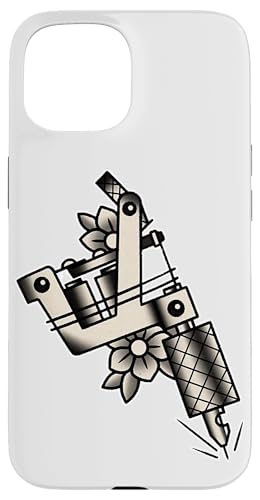 Hülle für iPhone 15 Spule Tattoo Maschine Blackwork Flash Vintage von Urban Empyre