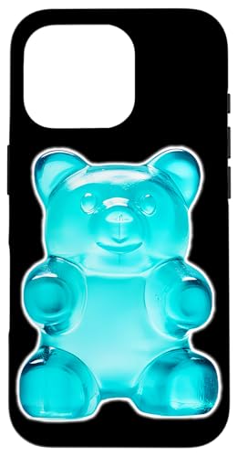 Hülle für iPhone 16 Pro Blauer Gummibärchen Süßigkeiten von Urban Empyre