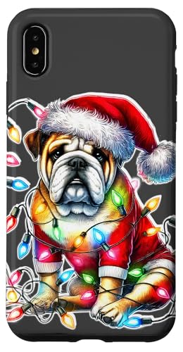 Hülle für iPhone XS Max Bulldogge x Weihnachtsbeleuchtung von Urban Empyre