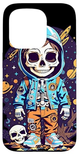 Skeleton Boy x Totenkopf x Planeten des Universums Hülle für iPhone 15 Pro von Urban Empyre