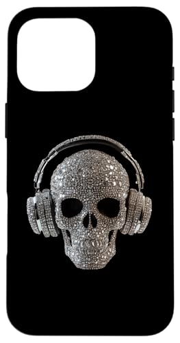 Bling Skull mit Kopfhörern - DJ Music Lover Hülle für iPhone 16 Pro Max Bling Skull mit Kopfhörern - DJ Music Lover Hülle für iPhone 16 Pro Max von Urban Skull DJ Beats
