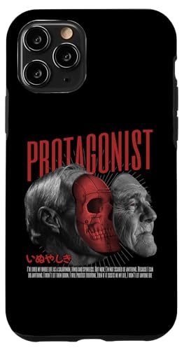 Hülle für iPhone 11 Pro Cooles Vintage Urban Protagonist Face Horror Design von Urban Streetwear Designs