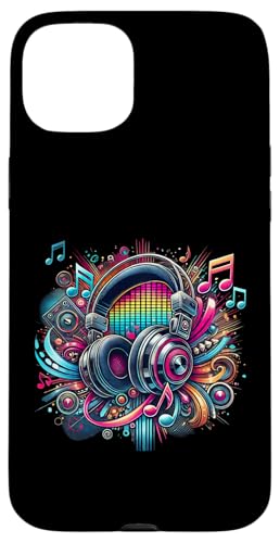 Hülle für iPhone 15 Plus Urban Hip Hop Kopfhörer Retro Vintage DJ Neuheit Graffiti von Urban hip hop headphone retro urbanteesstore