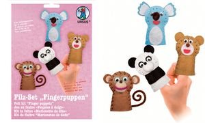 URSUS Bastelfilz-Set Fingerpuppen "Zootiere" VE = 1 von Ursus