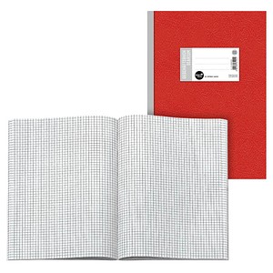 Ursus Geschäftsbuch DIN A4 kariert, rot Hardcover 192 Seiten von Ursus