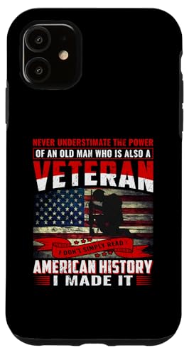 Hülle für iPhone 11 An Old Man Who Is Also A Veteran American Flag Veterans Day von Us Veterans Day American Flag Patriotic