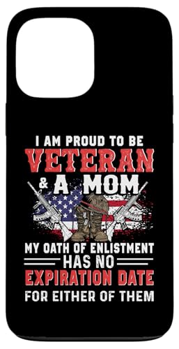 Hülle für iPhone 13 Pro Max American Flag Patriotic I Am Proud To Be Veteran and A Mom von Us Veterans Day American Flag Patriotic