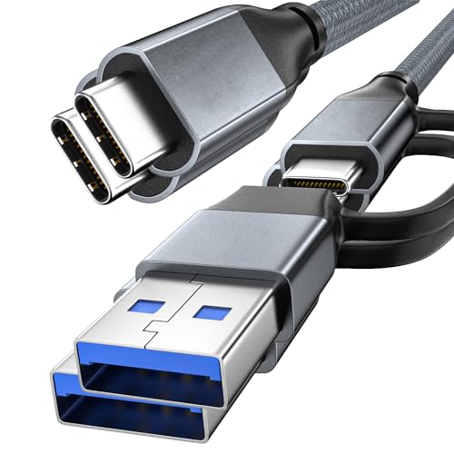 UseBean USB C Kabel 240W 2M [2 Stück],USB C 3.2 Gen2 Typ C Ladekabel 20Gbps Datenkabel,4K@60Hz Videoausgang,USB A/C auf USB C Schnellladekabel, für iPhone 15 iPad Pro/Air MacBook Galaxy S23 von UseBean