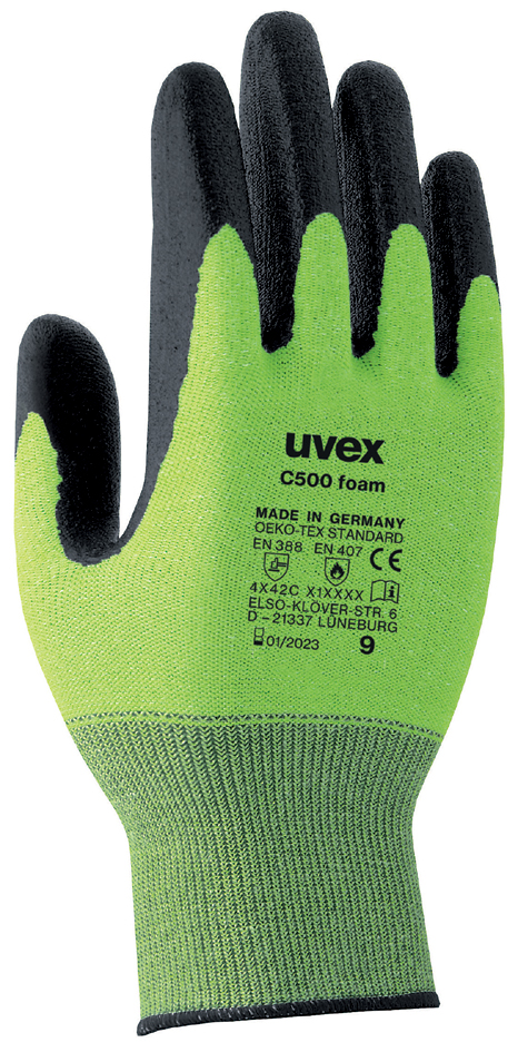 uvex Schnittschutz-Handschuh C500 foam, Gr. 06 von Uvex