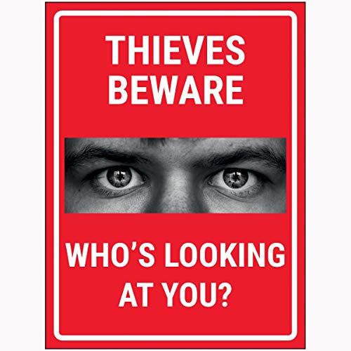 VSafety Ccrials Beware Who's Looking At You? Rotes Schild, 200 x 300 mm, 3 mm Aluminiumverbundstoff VSafety Ccrials Beware Who's Looking At You? Rotes Schild, 200 x 300 mm, 3 mm Aluminiumverbundstoff von VSafety