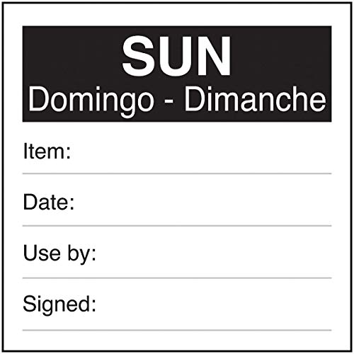 VSafety Sun Domingo Dimanche Aufkleber, 51 x 51 mm, 250 Stück VSafety Sun Domingo Dimanche Aufkleber, 51 x 51 mm, 250 Stück von VSafety