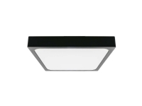 V-TAC Plafond LED Deckenleuchte Quadratisch 24W 42cm mit Bewegungssensor V-TAC Schwarz VT-8624S neutral von V-TAC