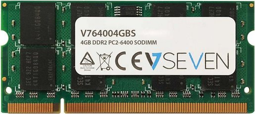 V7 - DDR2 - Modul - 4 GB - SO DIMM 200-PIN - 800 MHz / PC2-6400 - ungepuffert - non-ECC von V7