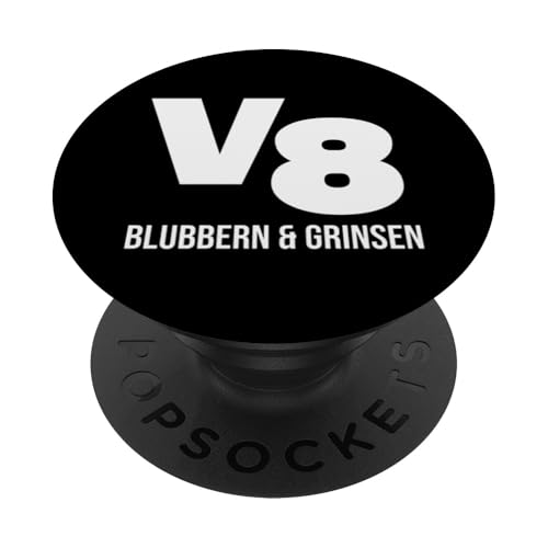 V8 Blubbern und Grinsen Motor Werkstatt Tuning 8 Zylinder PopSockets Klebender PopGrip von V8 Motor Tuning & Werkstatt T-Shirts & Geschenke