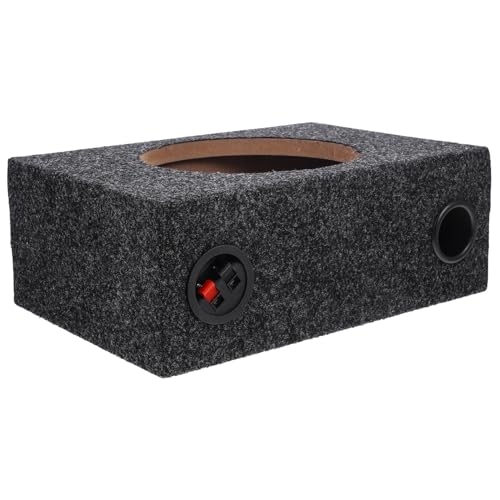 VALICLUD Kasten Auto-Subwoofer-Boxen versiegeltes Subwoofer-Gehäuse Lautsprecher Teppich Auto-Subwoofer-Gehäuse Versiegeltes 8-Zoll-Subwoofergehäuse Wagen Auto Kiste Subbox von VALICLUD